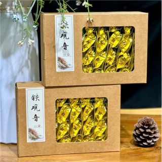 Fujian Anxi Oolong Tea Tieguanyin Tea Vacuum Packed Kraft Paper Box 500g (8g*64 packs)