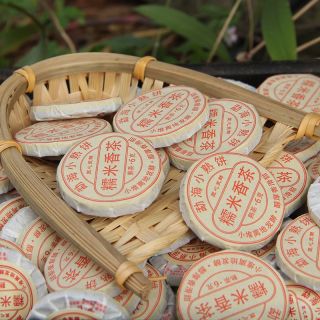 Wholesale 500g Sticky Rice Scented Ripe Pu'er Tea Mini Cake | Bustan.store